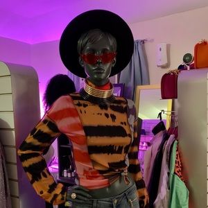 Clueless Mesh Colorful Top